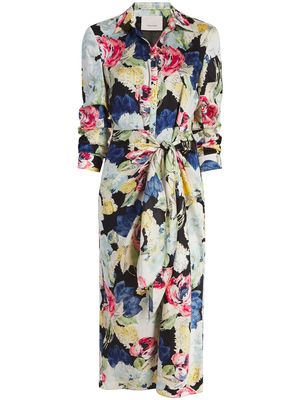 Cinq A Sept Jacey floral-print silk dress - Multicolour