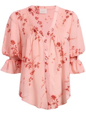Cinq A Sept Jennings floral-print blouse - Pink