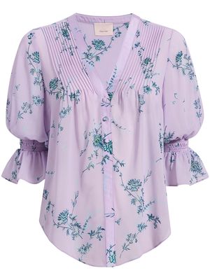 Cinq A Sept Jennings floral-print blouse - Purple