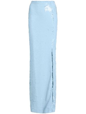 Cinq A Sept Jupiter sequinned column skirt - Blue