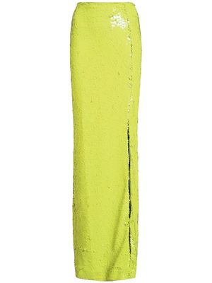 Cinq A Sept Jupiter sequinned column skirt - Green