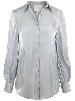 Cinq A Sept Kandice iridescent-effect shirt - Silver