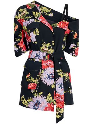 Cinq A Sept Katie floral-print jacket - Black