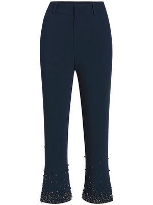Cinq A Sept Kerry rhinestone-embellished trousers - Blue