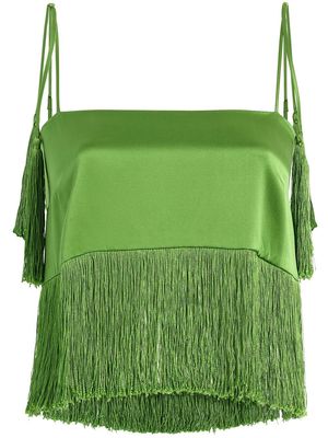 Cinq A Sept Klara silk top - Green
