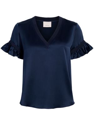 Cinq A Sept Linnea silk top - Blue