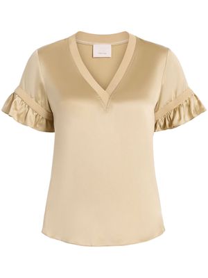 Cinq A Sept Linnea silk top - Neutrals