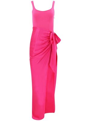 Cinq A Sept Marian gathered-detail gown - Pink
