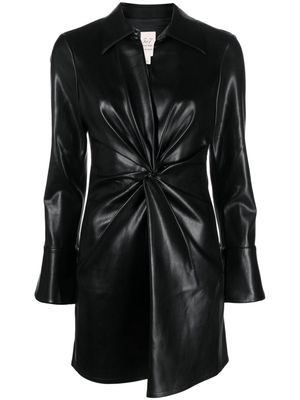 Cinq A Sept McKenna faux-leather minidress - Black