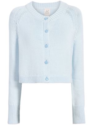 Cinq A Sept Millie knitted cropped cardigan - Blue