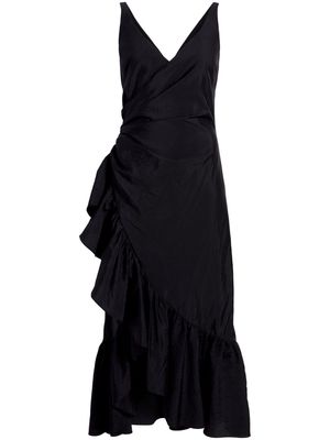 Cinq A Sept Mimi draped-detailing dress - Black