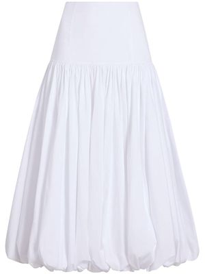 Cinq A Sept pleated-gown skirt - White