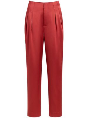 Cinq A Sept Satin Ruthy trousers - Red