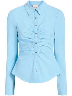 Cinq A Sept Sienna ruched shirt - Blue