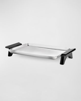 Circa Rectangular Tray with Footed Handles