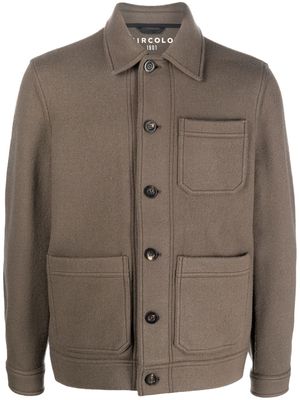 Circolo 1901 buttoned-up shirt jacket - Green