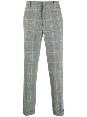 Circolo 1901 check-pattern straight-leg trousers - Black