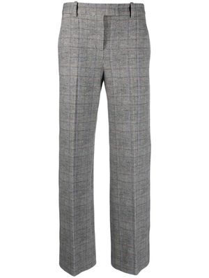 Circolo 1901 check-print straight-leg trousers - Grey
