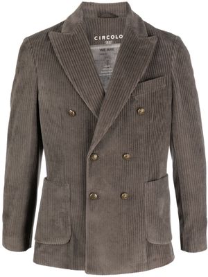 Circolo 1901 double-breasted corduroy blazer - Grey