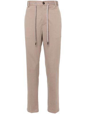 Circolo 1901 drawstring-waist piqué chino trousers - Neutrals