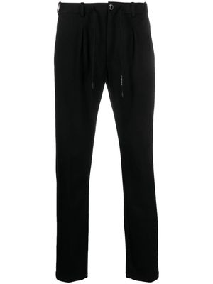 Circolo 1901 drawstring-waistband tapered-leg trousers - Black