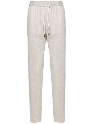 Circolo 1901 elasticated-waist herringbone trousers - Neutrals