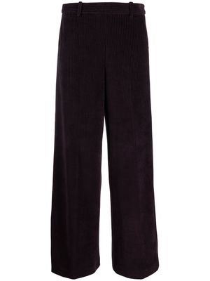Circolo 1901 fine ribbed flared trousers - Purple