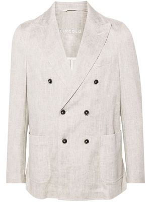 Circolo 1901 herringbone double-breasted blazer - Neutrals