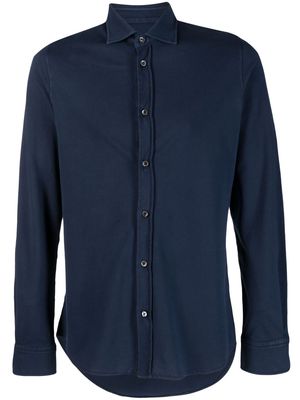 Circolo 1901 long-sleeve buttoned cotton shirt - Blue