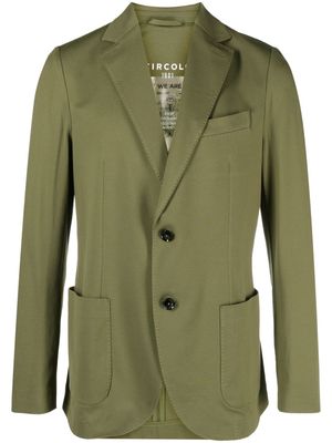 Circolo 1901 notched-lapels cotton blend blazer - Green