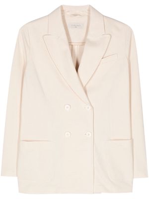 Circolo 1901 oxford-knit double-breasted blazer - Neutrals