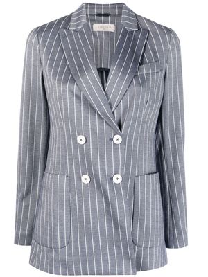 Circolo 1901 pinstripe-pattern double-breasted blazer - Blue