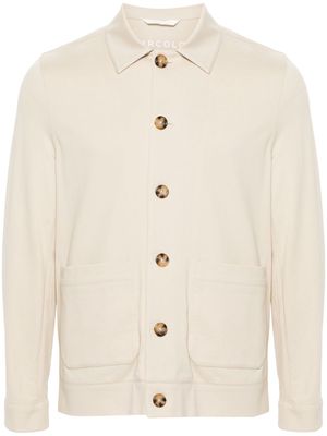 Circolo 1901 piqué shirt jacket - Neutrals