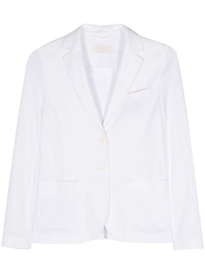 Circolo 1901 piqué single-breasted blazer - White