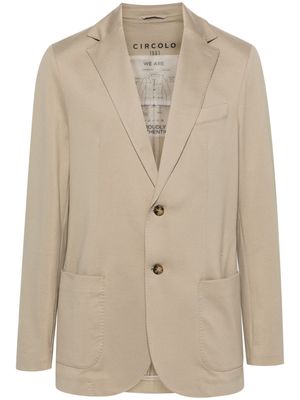 Circolo 1901 piqué-weave blazer - Neutrals