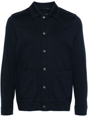 Circolo 1901 piqué-weave shirt jacket - Blue