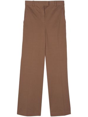 Circolo 1901 piqué-weave straight trousers - Brown