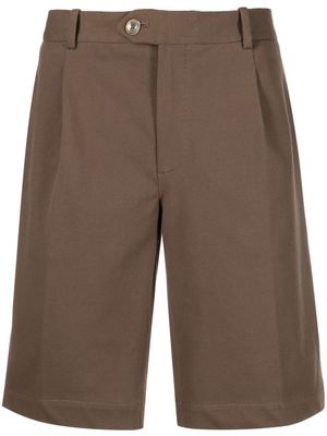 Circolo 1901 pleated chino shorts - Brown