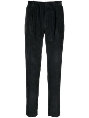 Circolo 1901 pleated drawstring corduroy trousers - Blue
