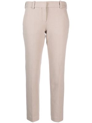 Circolo 1901 pressed-crease tailored trousers - Grey