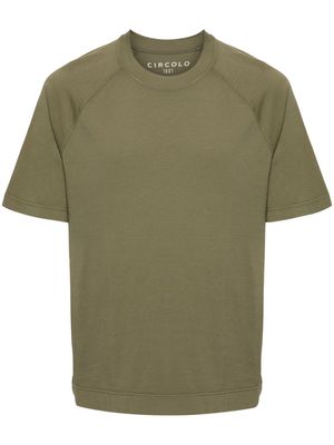 Circolo 1901 short raglan-sleeve cotton T-shirt - Green