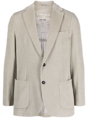 Circolo 1901 single-breasted corduroy blazer - Grey