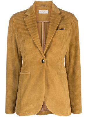 Circolo 1901 single-breasted corduroy blazer - Yellow