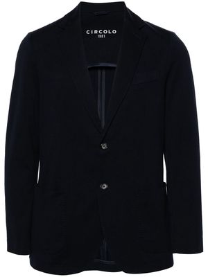 Circolo 1901 single-breasted piqué blazer - Blue