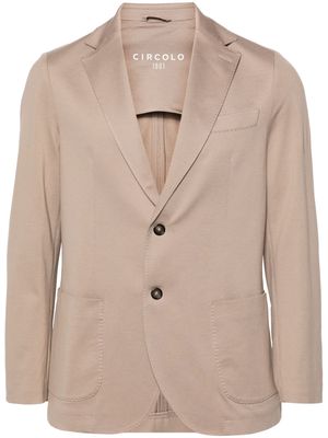 Circolo 1901 single-breasted piqué blazer - Neutrals