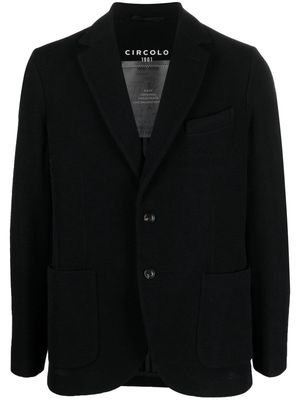 Circolo 1901 single-breasted wool blazer - Black