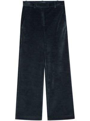 Circolo 1901 straight-leg terry-cloth trousers - Blue