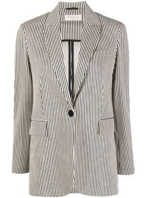 Circolo 1901 stripe pattern blazer - Neutrals