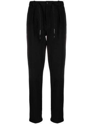 Circolo 1901 tapered-leg stretch-cotton trousers - Black