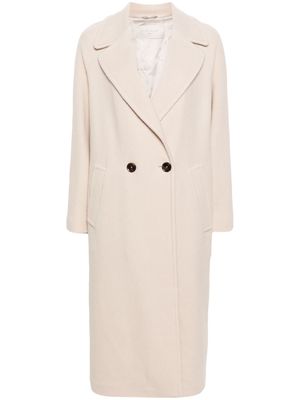 Circolo 1901 virgin wool double-breasted coat - Neutrals